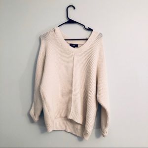 slouchy cream sweater
